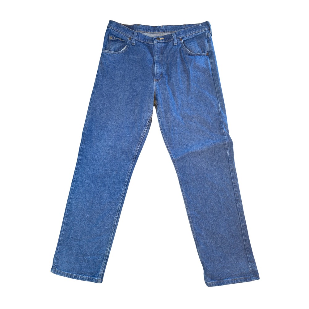 Wrangler Premium Quality Blue Straight Leg Jeans 1097FXVMD Size 36x32